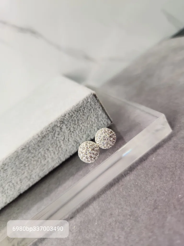 BRINCO PRATA BOLA ZIRC M