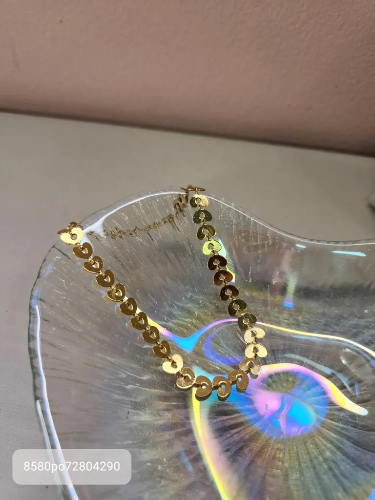 PULSEIRA OURO CORAÇÃO BOLINHA VAZ