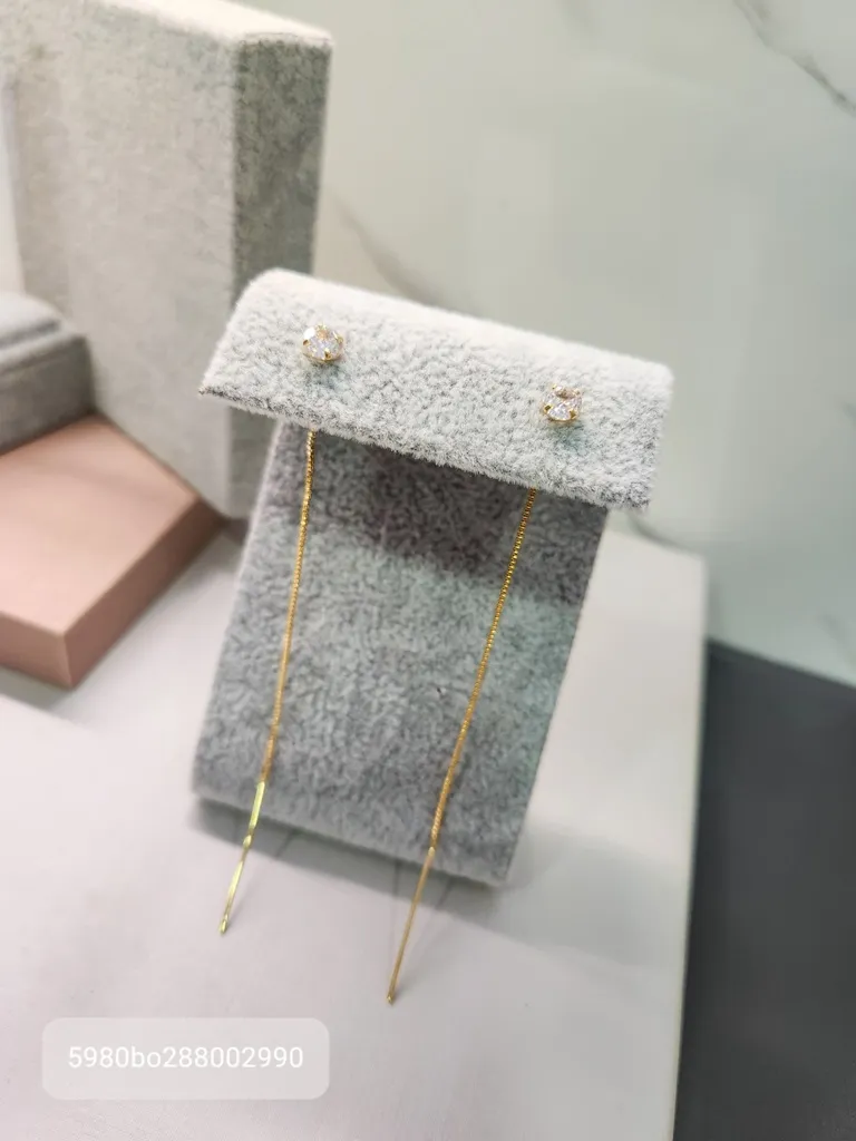 BRINCO OURO ZIRC VENEZIANA