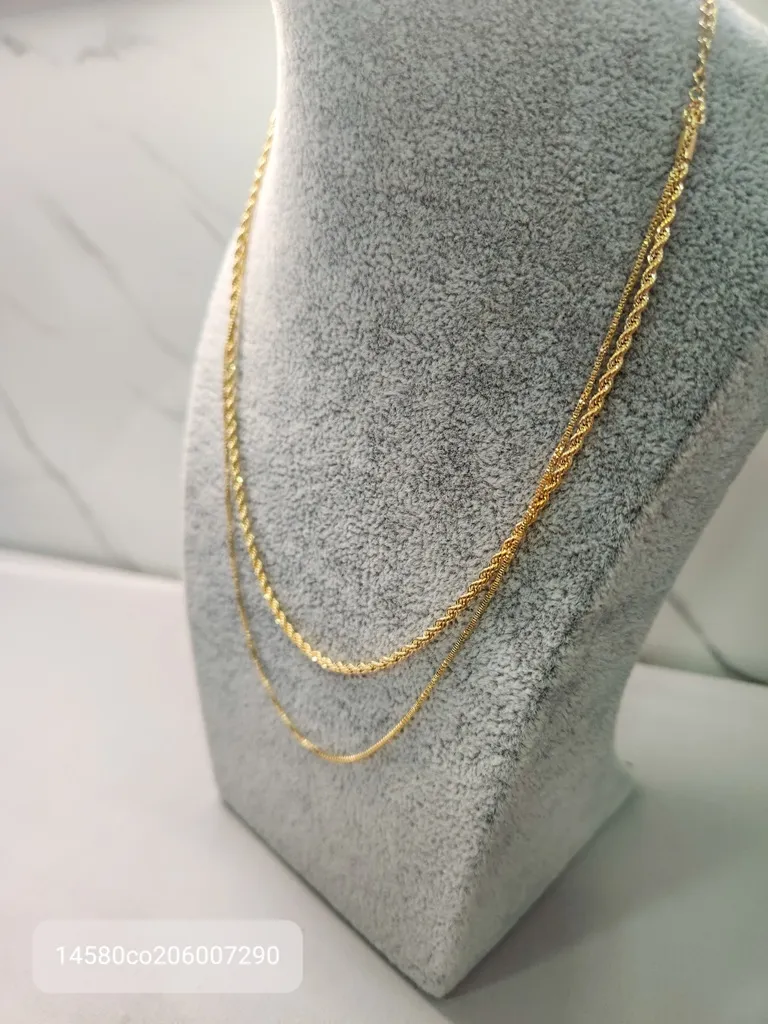 COLAR OURO DUPLO BAIANA VENEZ