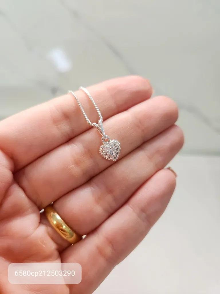 COLAR PRATA CORAÇÃO CRAV