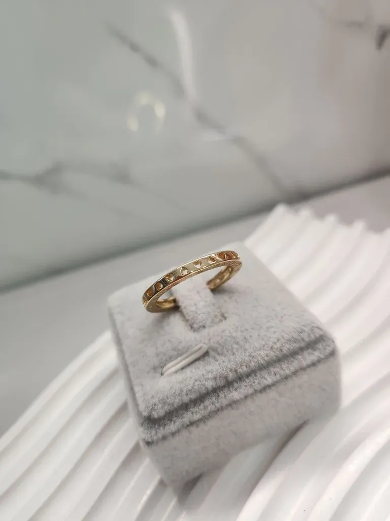 ANEL OURO CORAÇOES LOVE