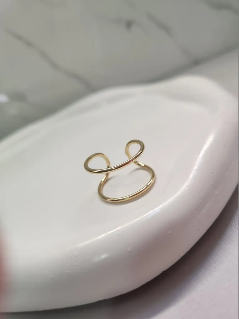 ANEL OURO DOIS FIOS AJUSTÁVEL