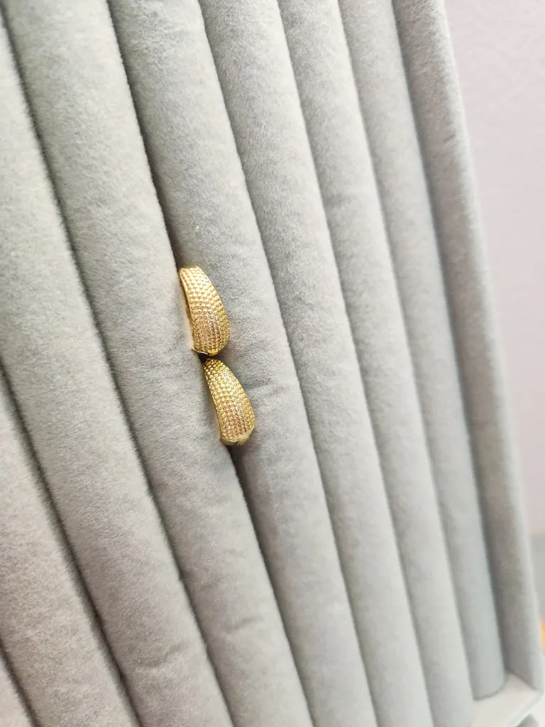 BRINCO OURO ARGOLA CRAQUELADA G