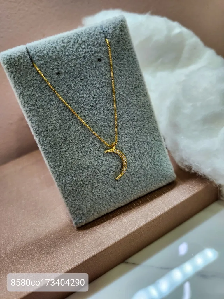 COLAR OURO LUA MINGUANTE