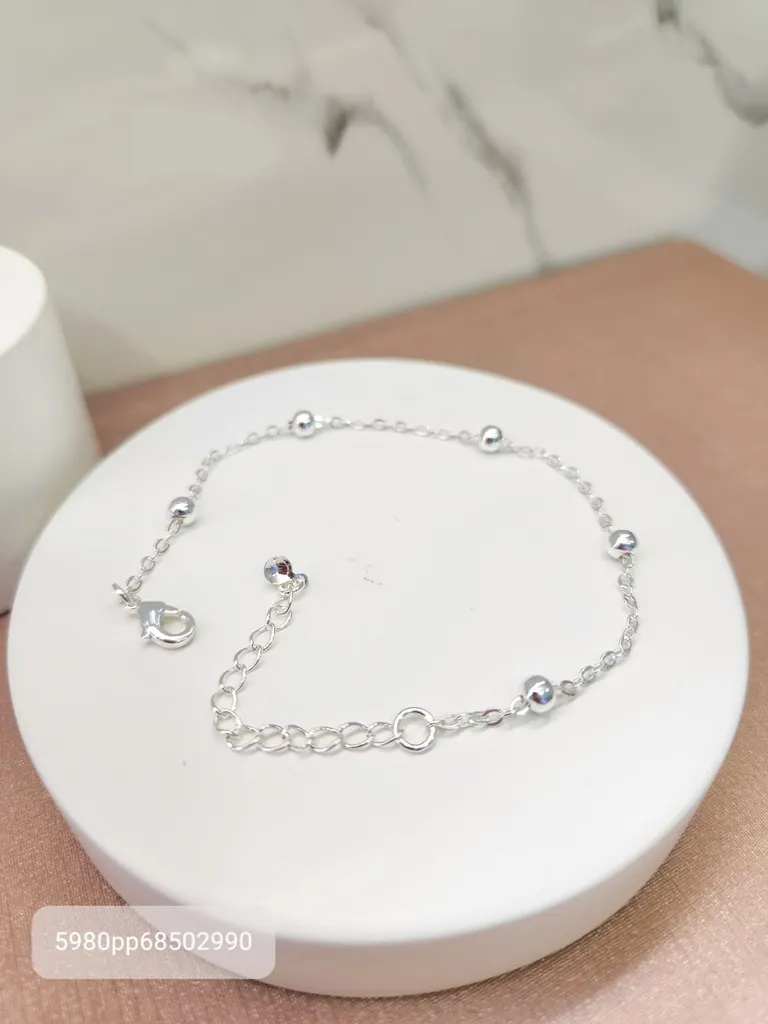 PULSEIRA PRATA BOLINHA CLASSIC
