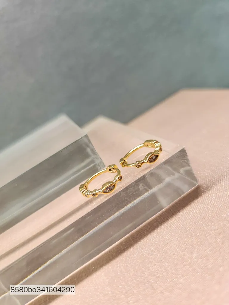 BRINCO OURO ARGOLA LOS PONTO M