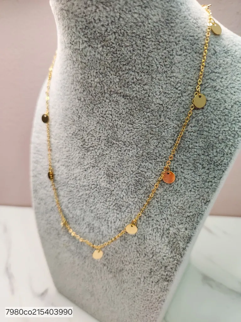 COLAR OURO DISCO PING