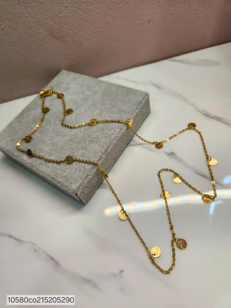 COLAR OURO LONGO DISCO