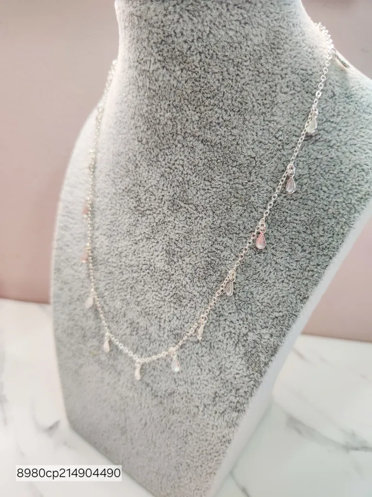 COLAR PRATA GOTINHAS