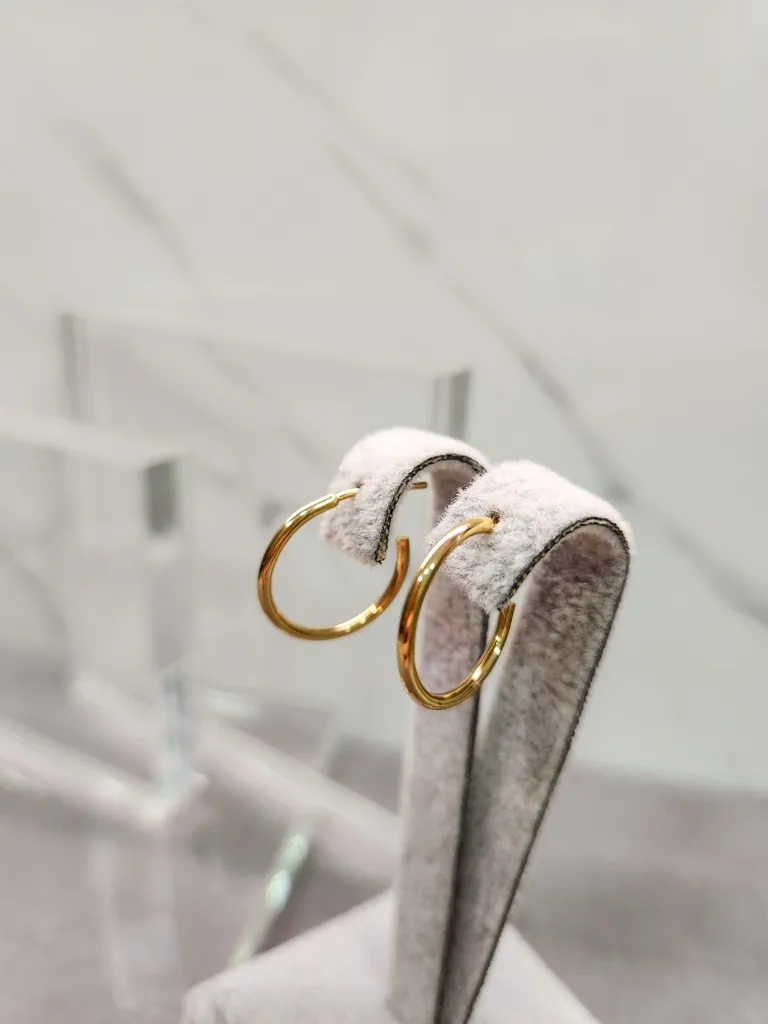 BRINCO OURO ARGOLA LISA PEQ