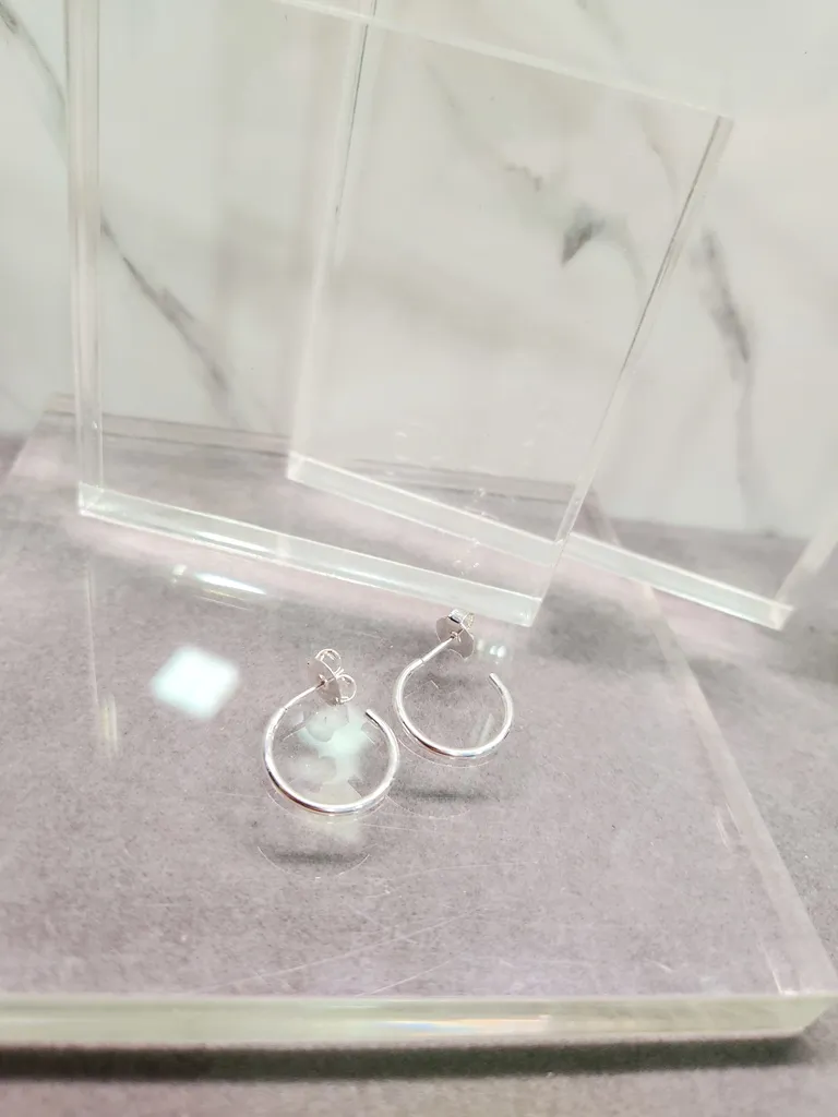 BRINCO PRATA ARGOLA LISA PEQ