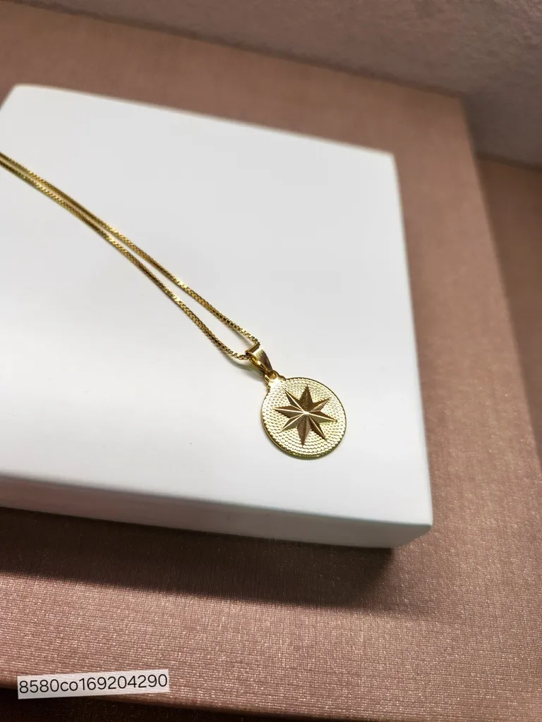 COLAR OURO ROSA DOS VENTOS