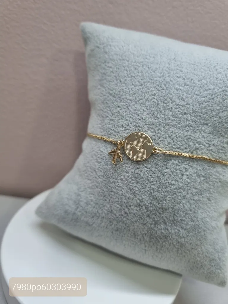 PULSEIRA OURO AMO VIAJAR