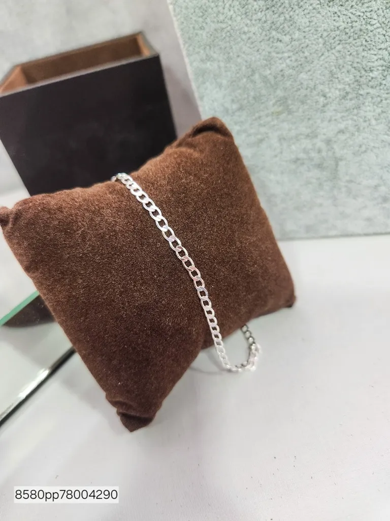 PULSEIRA PRATA MASC CHAPADO