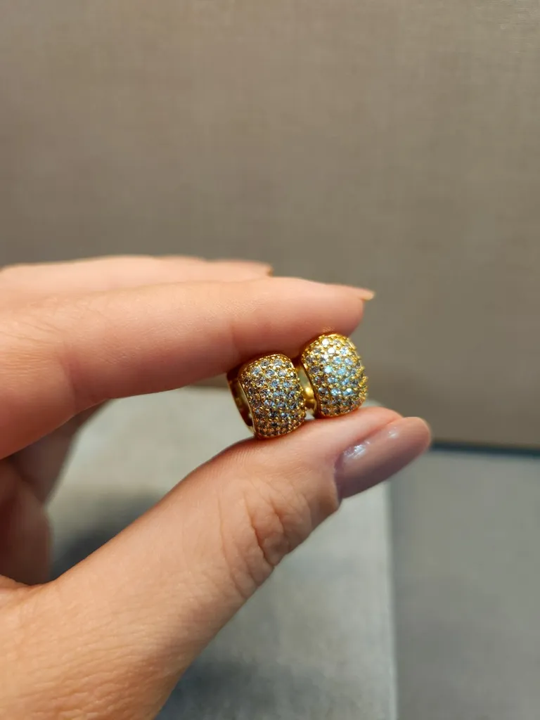 BRINCO ARGOLA OURO GORDINHA Z