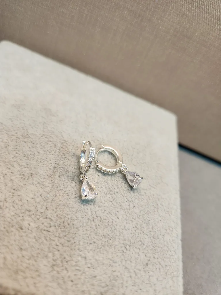 BRINCO OURO ARGOLA TRANQ GOTA