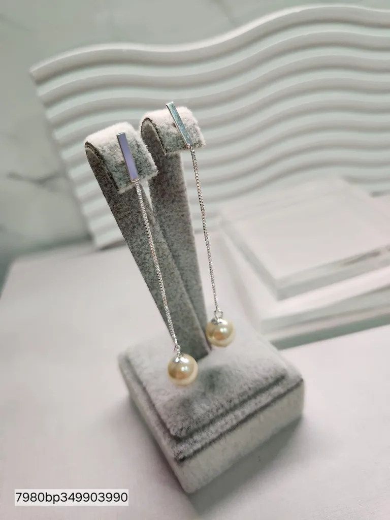 BRINCO PRATA PENDULO PEROLA