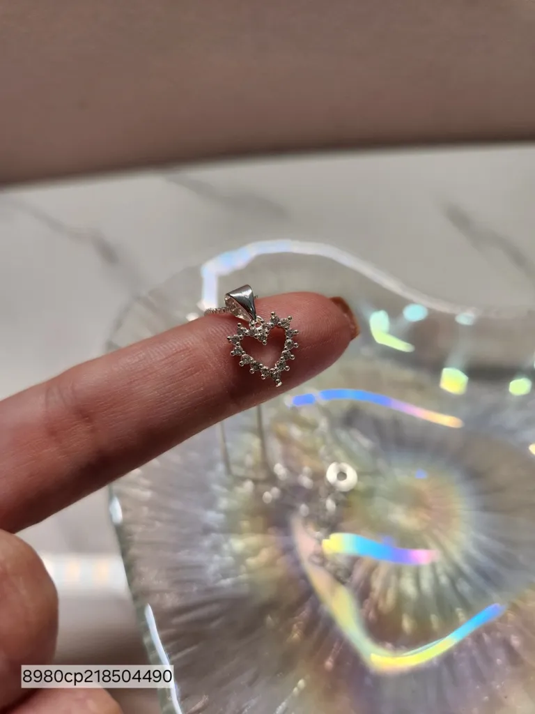 COLAR PRATACORAÇÃO MINI ZIRC