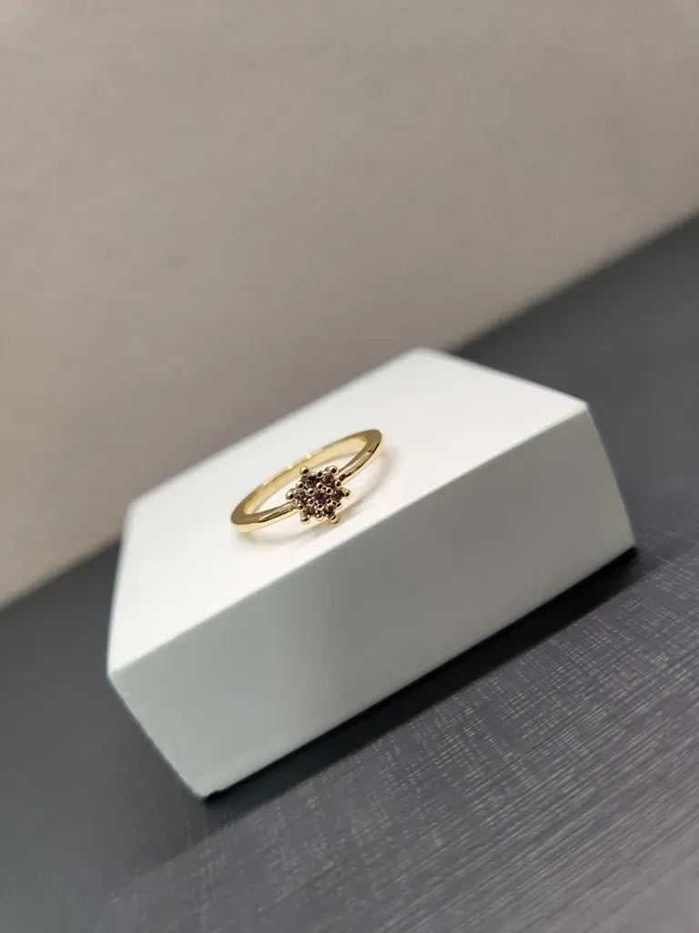 ANEL OURO SOLIT FLOR