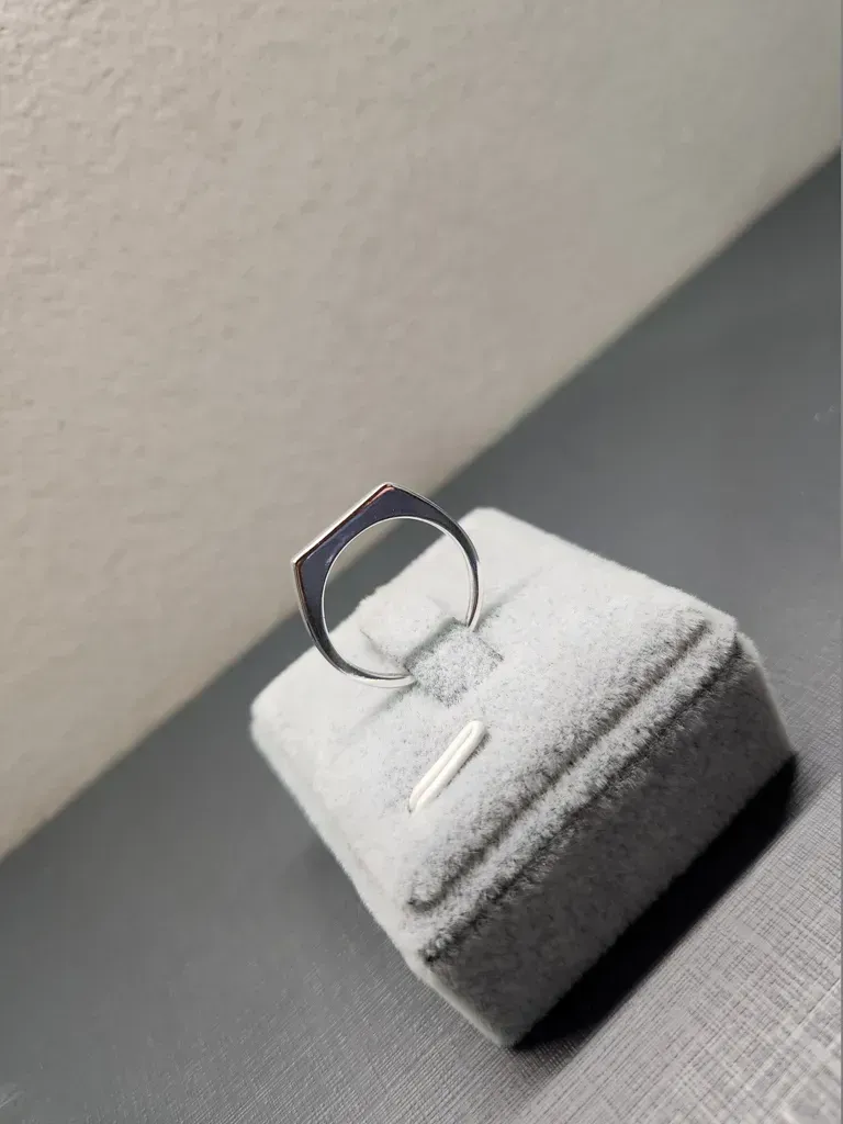 ANEL PRATA RETO LISO