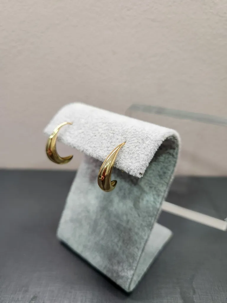 BRINCO OURO ARGOLA LISA ENCAIXE