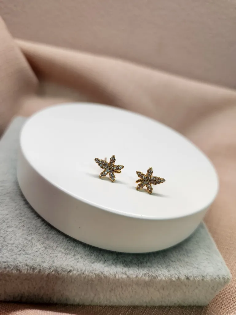 BRINCO OURO FOLHA DE OUTONO