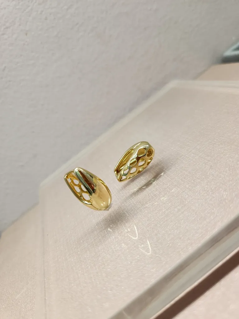 BRINCO OURO ARGOLA GOTA L P