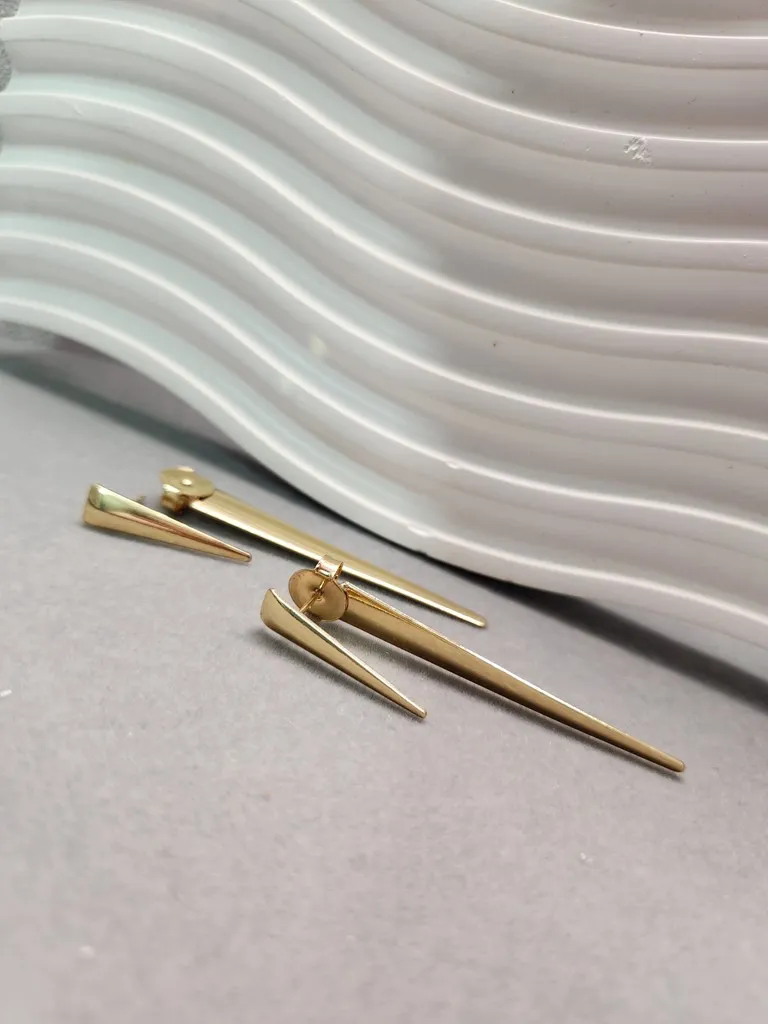 BRINCO OURO PONTA DUPLA