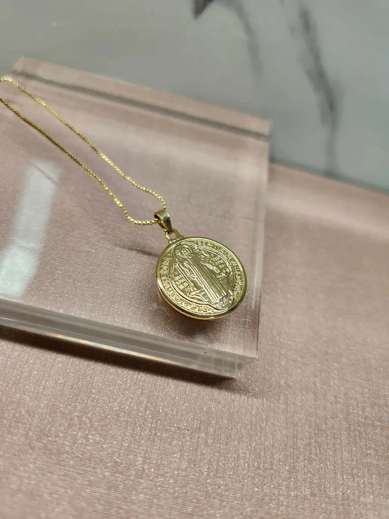 COLAR OURO MEDALHA SB