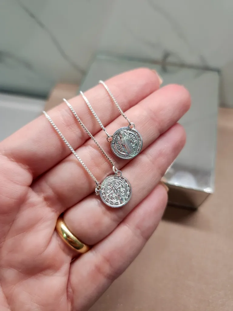 COLAR PRATA ESCAPULARIO SB