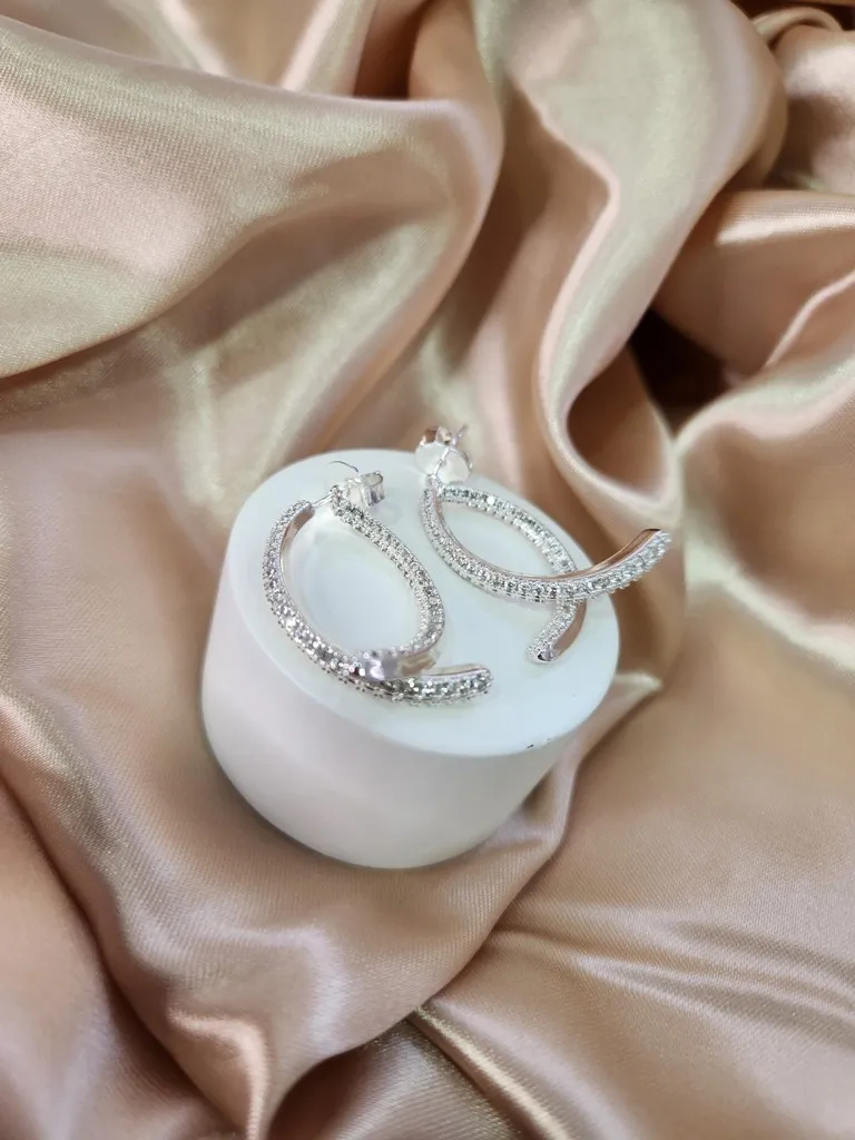 BRINCO PRATA DOIS FIOS Z