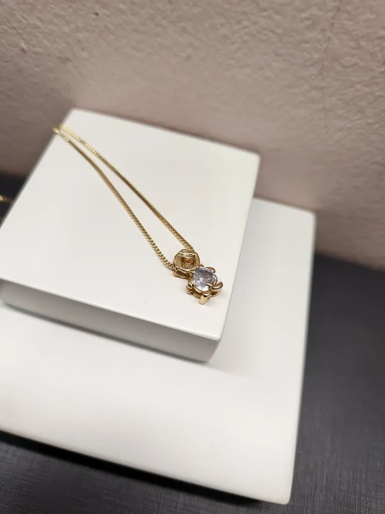 COLAR OURO MENINO CRISTAL