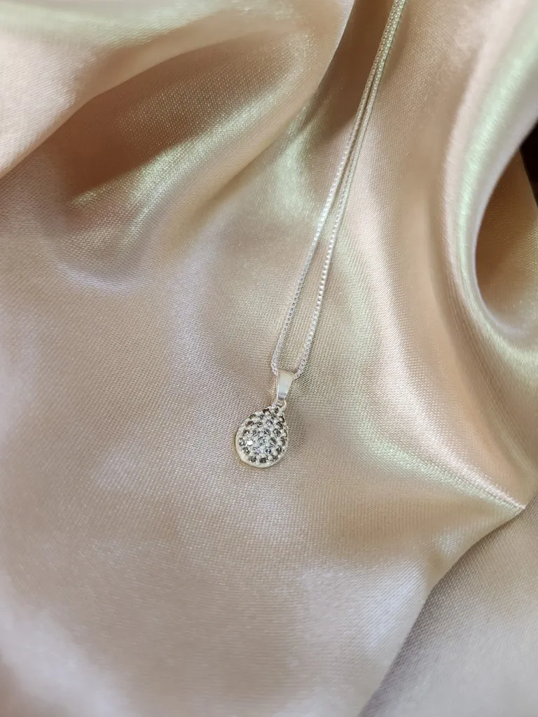 COLAR PRATA GOTINHA ZIRC