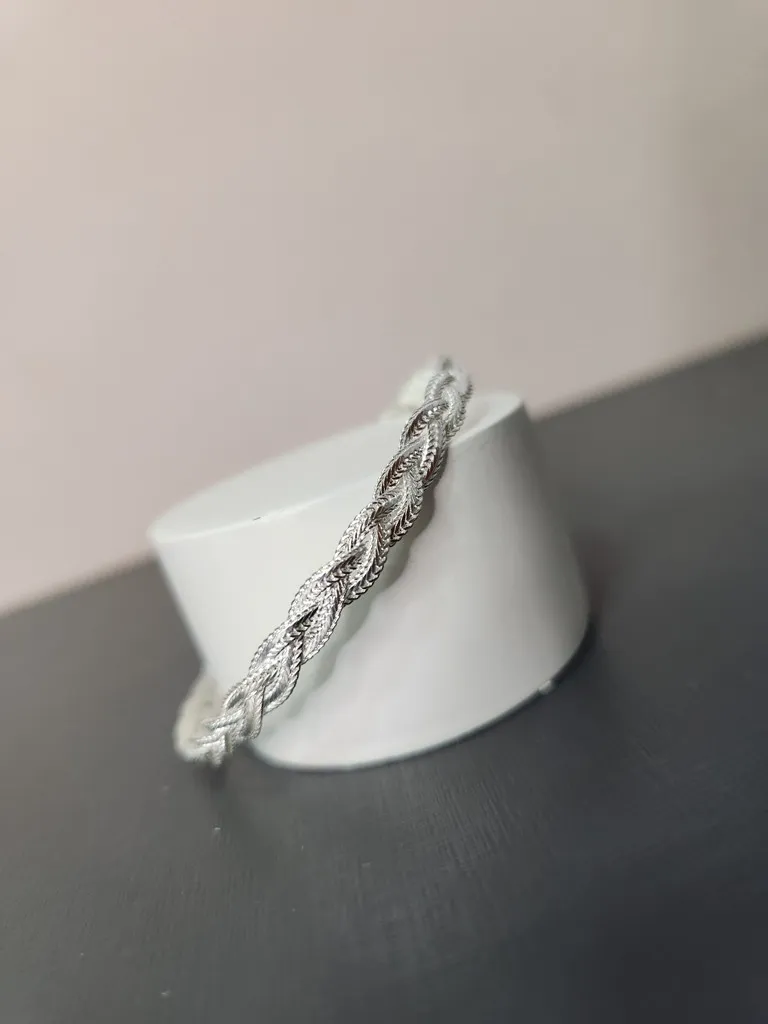 PULSEIRA PRATA TRANÇADA