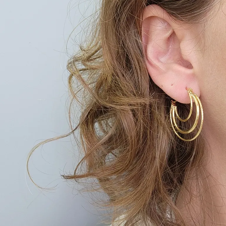 BRINCO OURO ARG 3 FILEIRAS