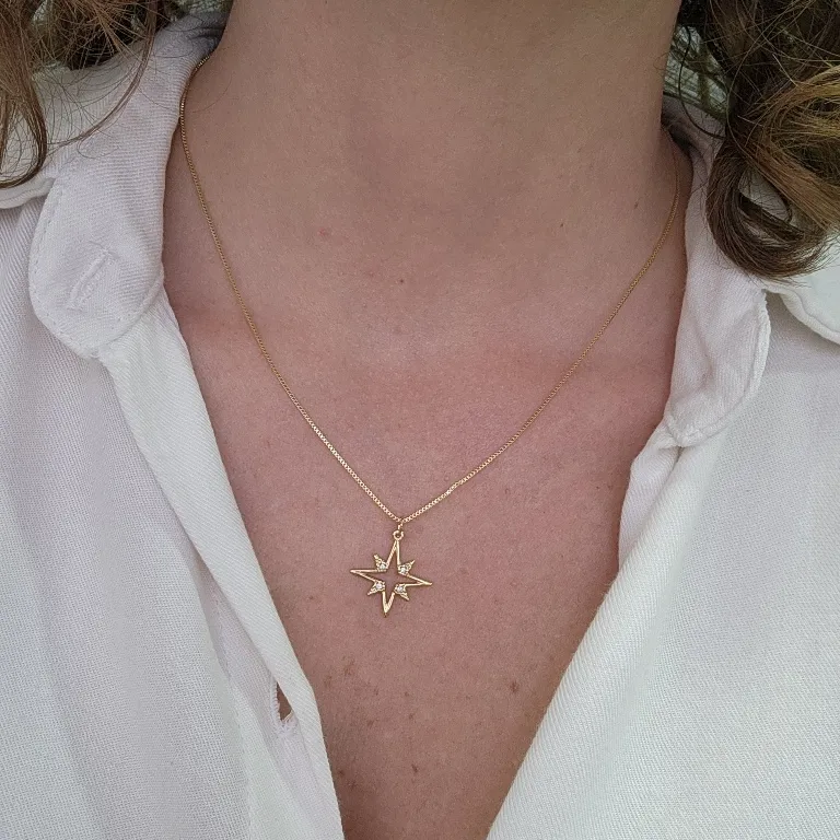 COLAR OURO FLASH ZIRC