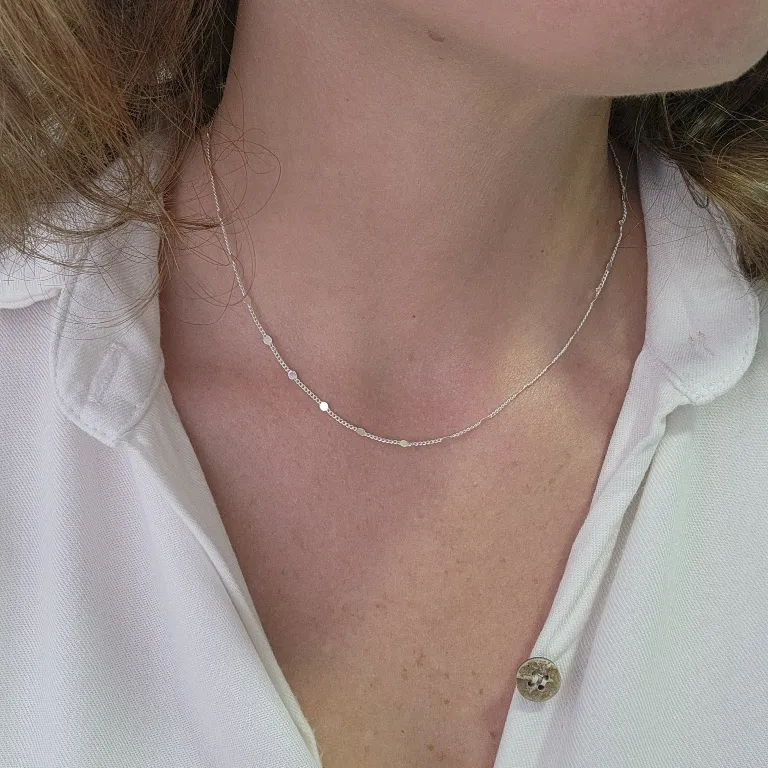 COLAR PRATA GRUME DISCO MINI