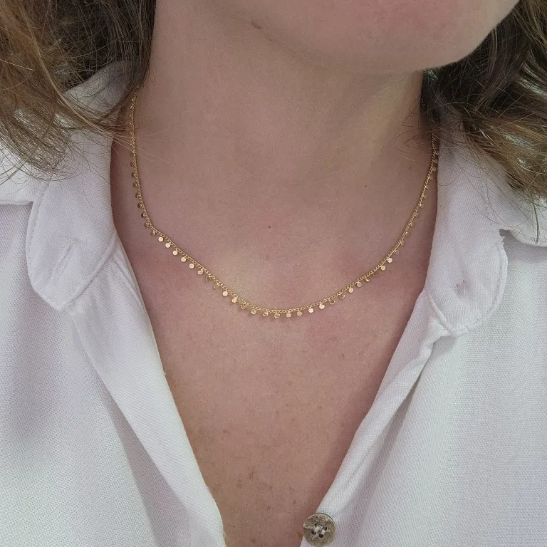 COLAR OURO DISQUINHOS CHAP