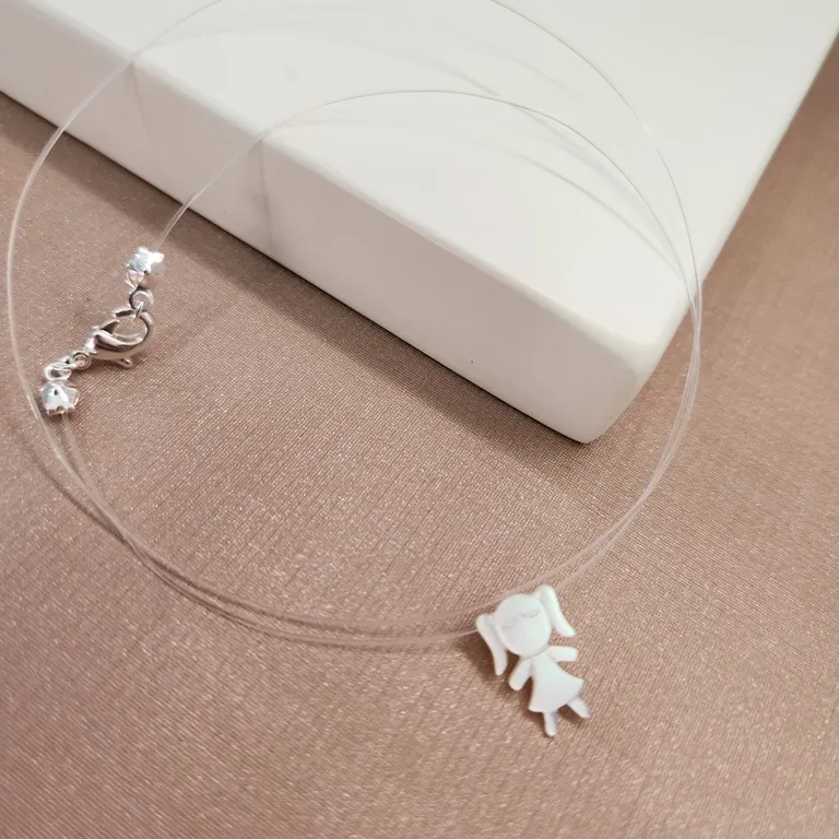 COLAR PRATA INV MENINA MADR