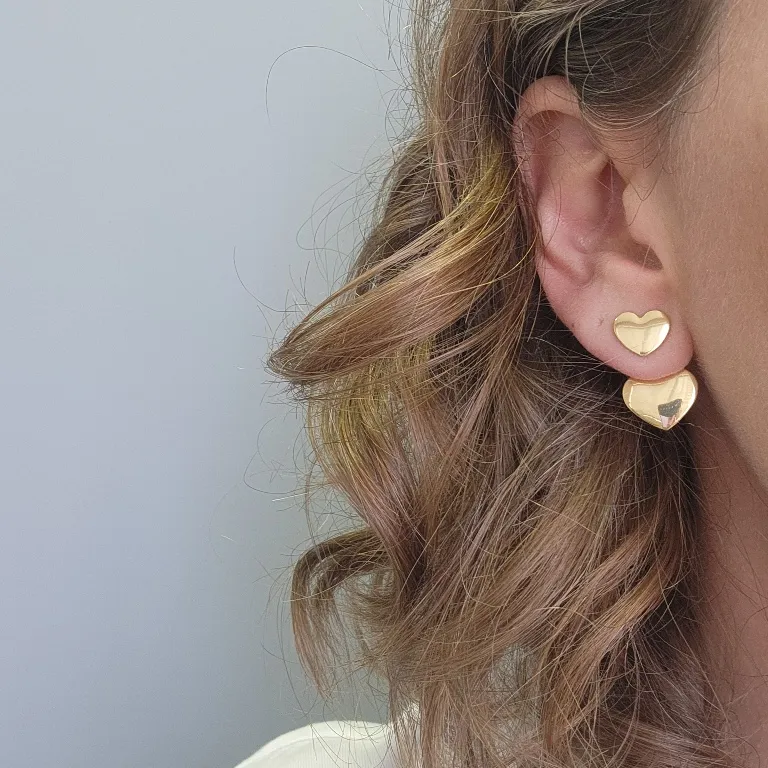 BRINCO OURO 2 EM1 CORAÇÃO