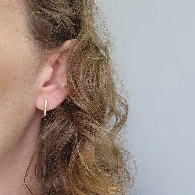 BRINCO OURO ARGOLA 3  Z G QUAD