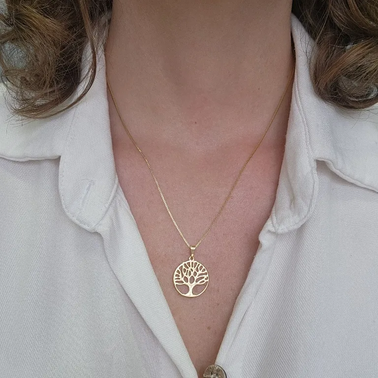 COLAR OURO ÁRVORE DA VIDA