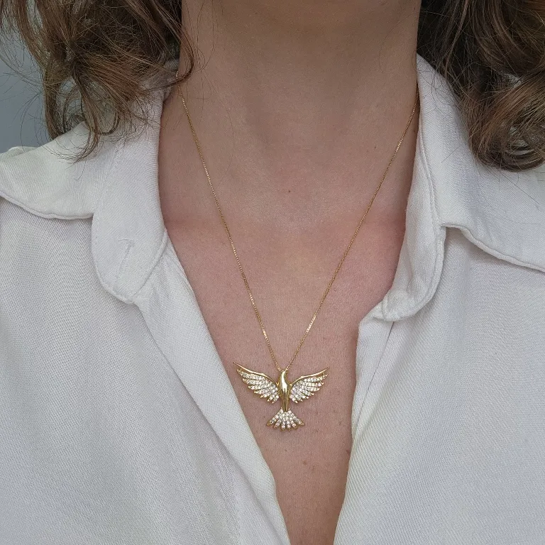 COLAR OURO DIVINO ZIRC