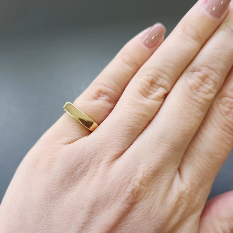 ANEL OURO AJUSTÁVEL DEDINHO RETO