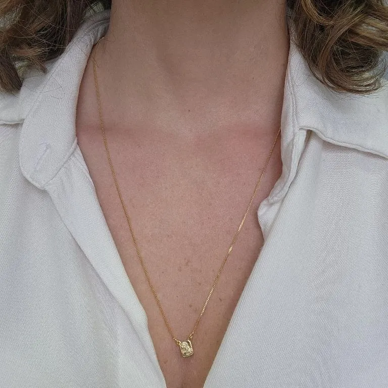 COLAR OURO ESCAPULÁRIO CLASSICO