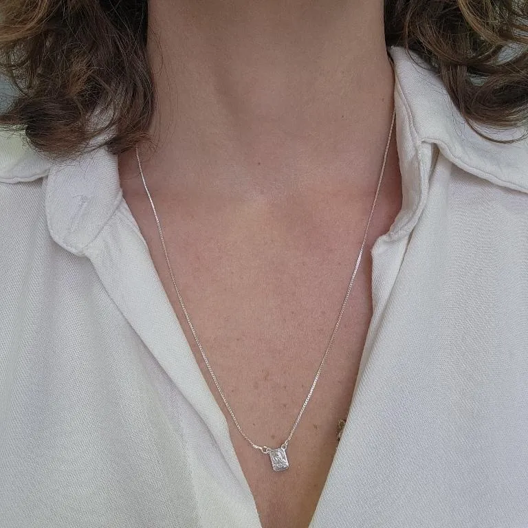 COLAR PRATA ESCAPULÁRIO CLÁSSICO