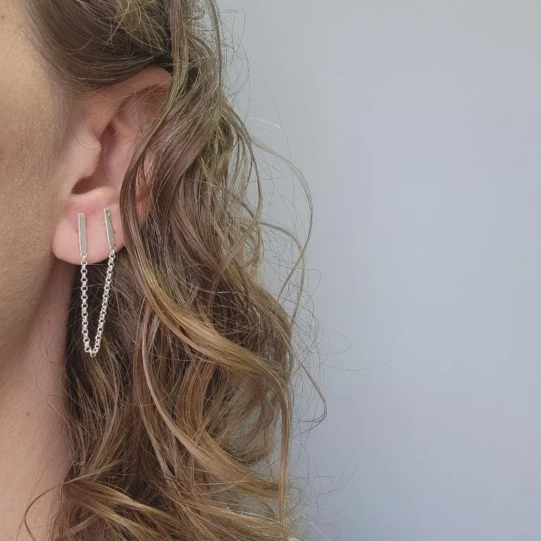 BRINCO PRATA 2 PINOS CORRENTE