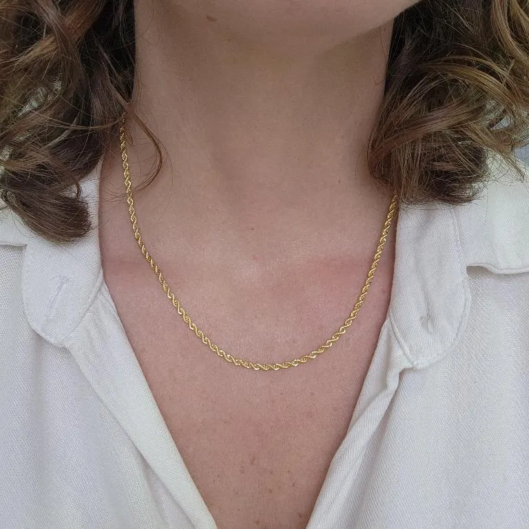 COLAR OURO CORRENTE BAIANA