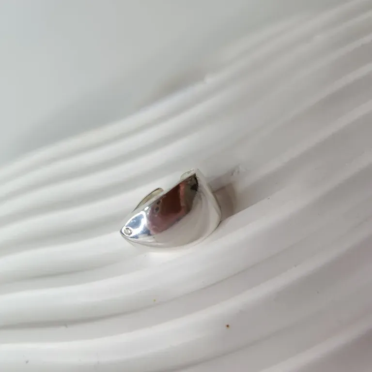 ANEL PRATA AJUSTÁVEL DEDINHO PLACA 1 ZIR